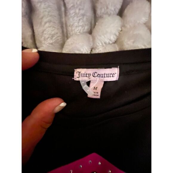 Juicy couture jc black pink diamond pullover sweatshirt top shirt - Picture 1 of 5